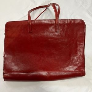 Justicia Ruano Leather Laptop Bag